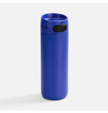 Термостакан X1 с цветной кнопкой, синий с черным