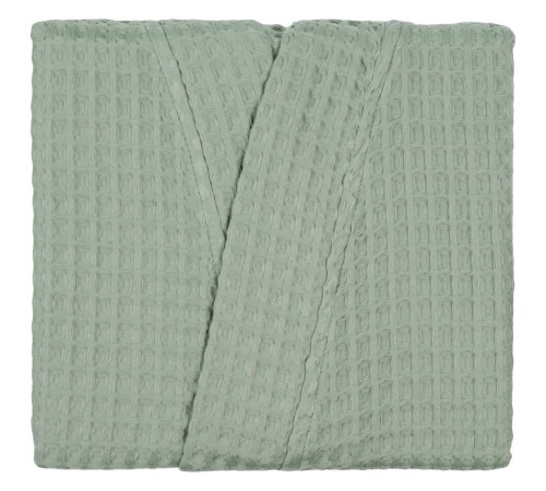 Халат вафельный женский Boho Kimono, зеленая мята