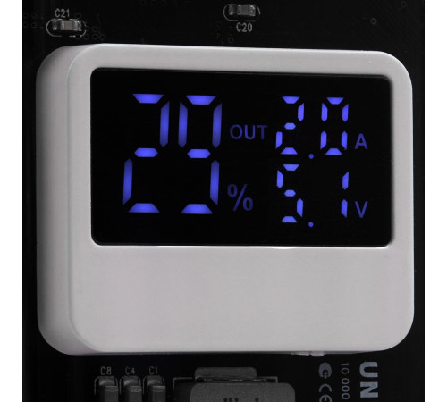 Аккумулятор с быстрой зарядкой Trellis Geek 10000 мАч, белый