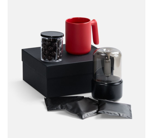 Набор «Микроклимат», черный с красным