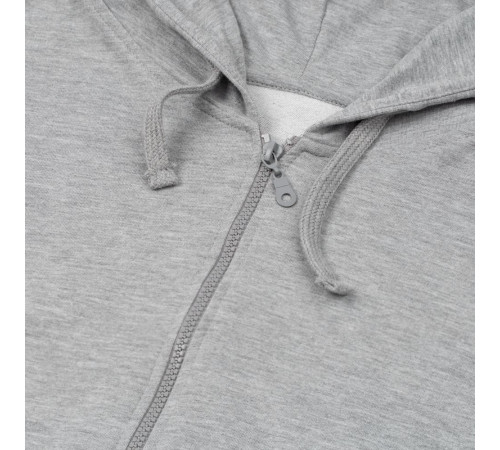 Толстовка на молнии с капюшоном Unit Siverga, серый меланж