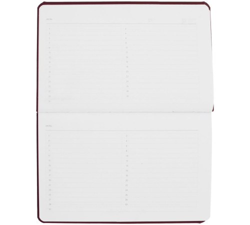 Еженедельник Urban, недатированный, бордовый