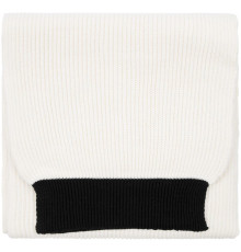 Шарф Snappy, белый с черным