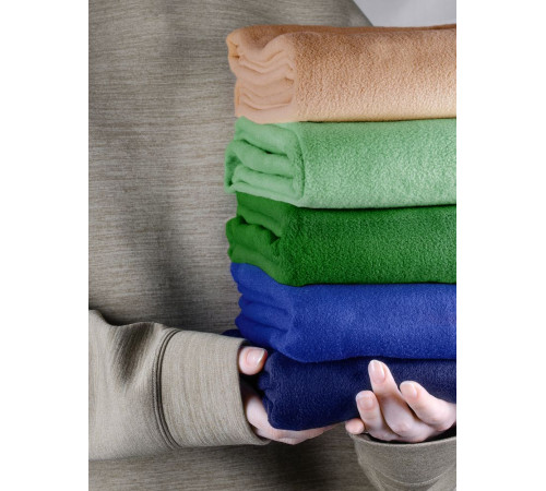 Флисовый плед Warm&Peace, бежевый