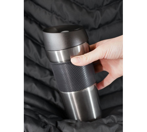 Термостакан Solingen Grip, серо-стальной