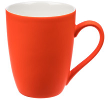 Кружка Good Morning с покрытием софт-тач, ver.2, оранжевая