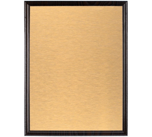 Плакетка Plaque, большая, венге с золотистой пластиной