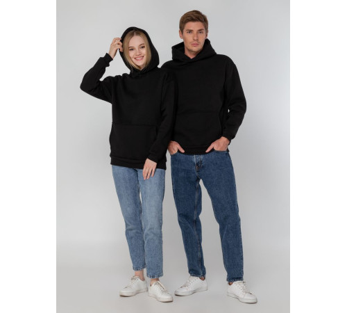 Худи унисекс оверсайз Full Swing, черное