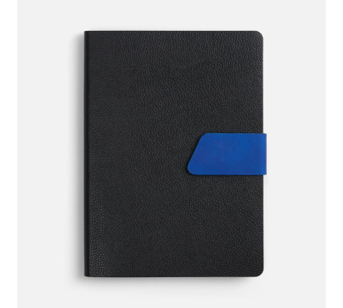 Ежедневник Boom, недатированный, черный с ярко-синий