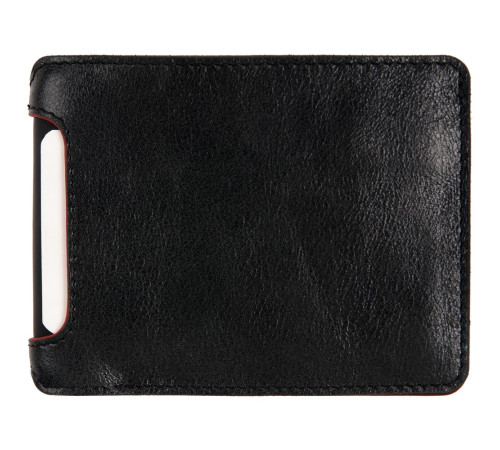 Портмоне Arrival, черное с красным