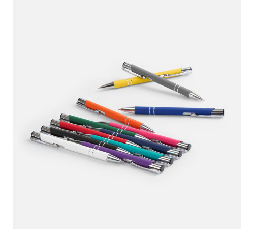 Ручка шариковая Keskus Soft Touch, черная