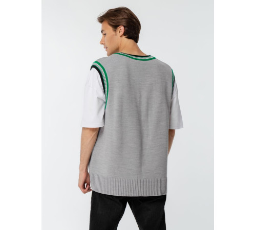 Жилет оверсайз унисекс Cornell в сумке, светло-серый