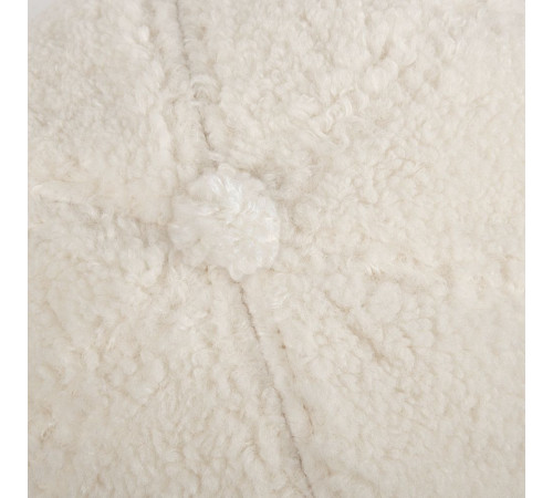 Бейсболка Oblako, утепленная, молочно-белая