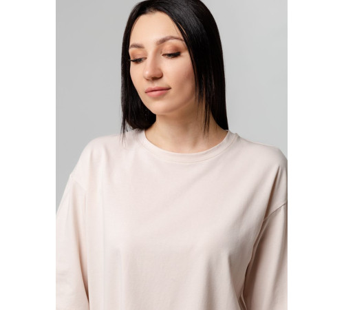 Футболка унисекс оверсайз Street Vibes, бежевая