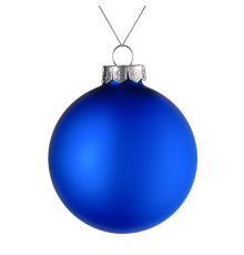 Оформительский шар Finery, 10 см, матовый синий