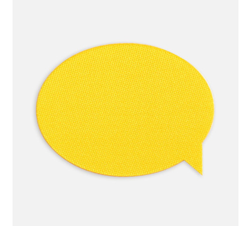Наклейка тканевая Lunga Bubble, M, желтая