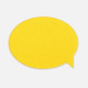 Наклейка тканевая Lunga Bubble, M, желтая
