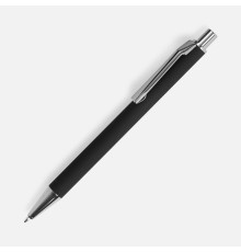 Ручка шариковая Lobby Soft Touch Chrome, черная