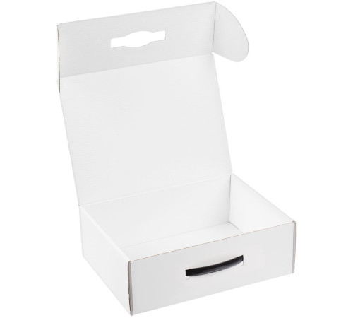 Коробка Matter Light, белая, с черной ручкой