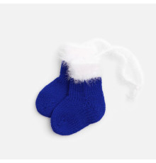 Подвеска на елку «Вьюжка», носочки, синяя