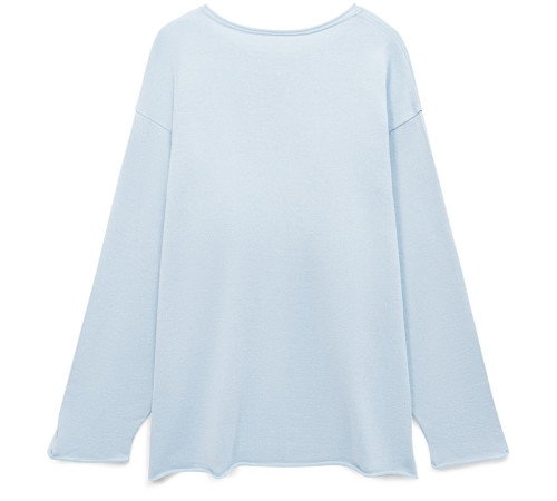 Лонгслив унисекс Siluetti Fuori, светло-голубой