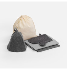 Банный набор Heat Therapy ver.2, мужской, светло-серый