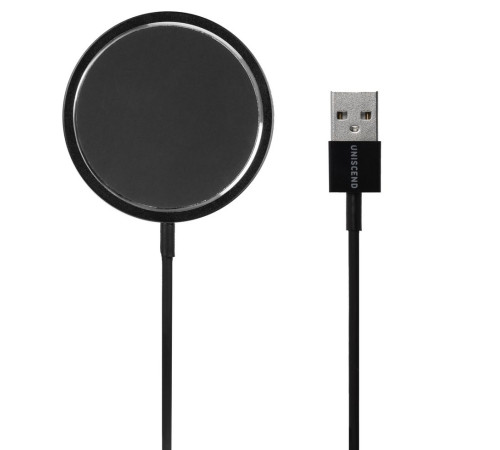 Беспроводное зарядное устройство с магнитами Magmate, черное