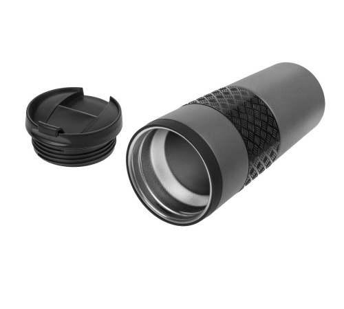 Термостакан Hard Work, вакуумный, темно-серый (графит)