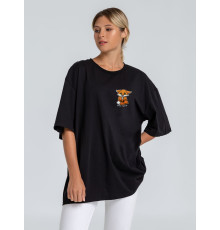 Футболка оверсайз «Cute Fire. Всех сжечь», черная