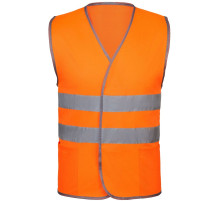 Сигнальный жилет СО-1 ТР, оранжевый флуоресцентный
