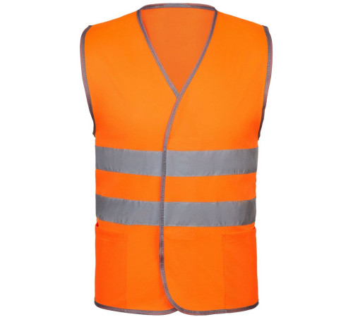 Сигнальный жилет СО-1 ТР, оранжевый флуоресцентный