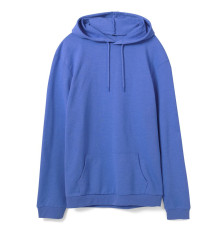 Толстовка с капюшоном унисекс Hoodie, ярко-синий меланж
