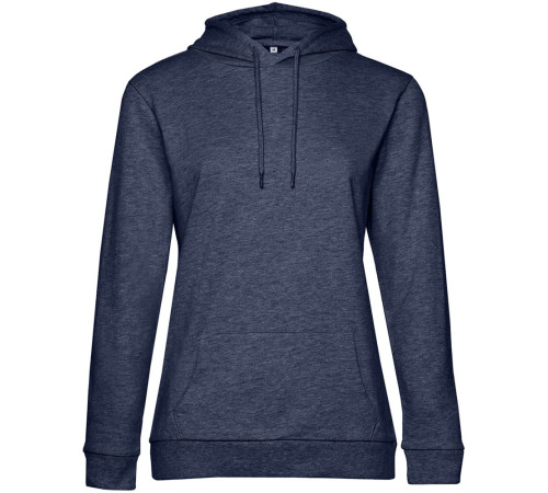 Толстовка с капюшоном женская Hoodie, синий меланж