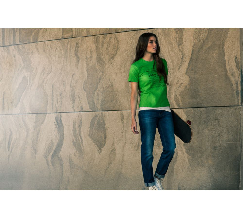 Футболка женская Lady H, зеленая