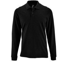 Рубашка поло мужская с длинным рукавом Perfect LSL Men, черная
