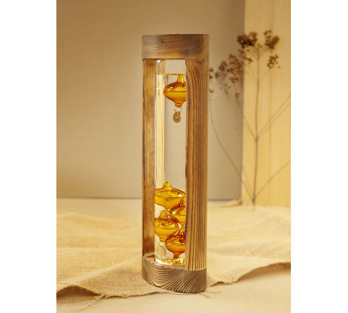 Термометр «Галилео» в деревянном корпусе, неокрашенный