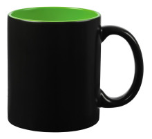 Кружка-хамелеон On Display, матовая, черная с зеленым