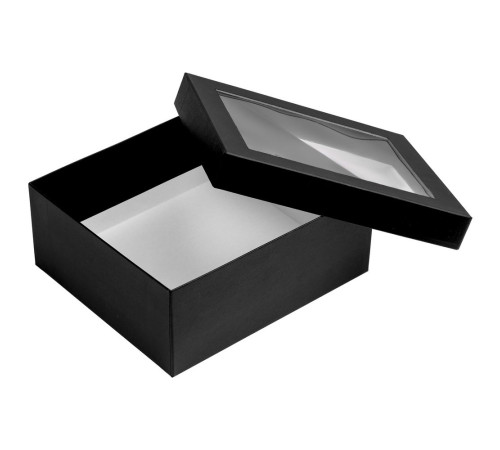 Коробка Teaser с окном, черная