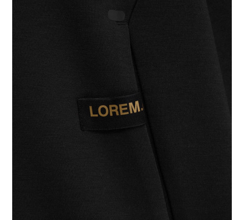 Лейбл тканевый Epsilon, S, черный