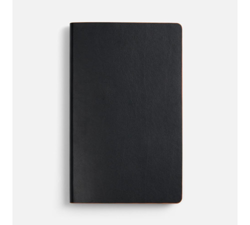 Ежедневник Trait, недатированный, черный с оранжевым