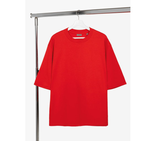 Футболка оверсайз унисекс Kosmos 2.0, красная (алая)