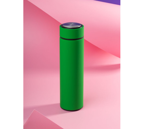 Термос с ситечком Percola, зеленый