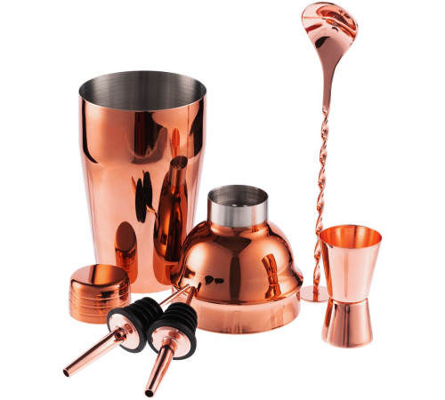 Набор для приготовления коктейлей Pourpour, медный