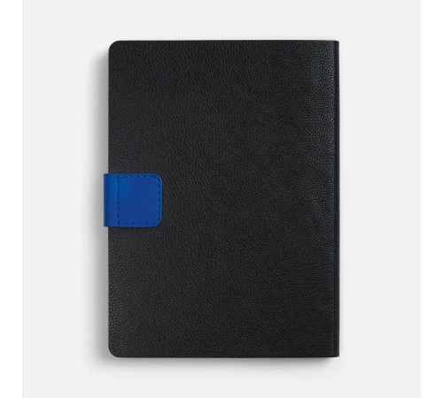 Ежедневник Boom, недатированный, черный с ярко-синий