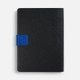 Ежедневник Boom, недатированный, черный с ярко-синий