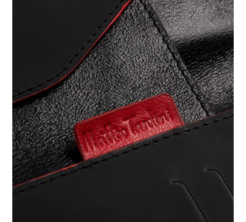 Автобумажник Arrival, черный с красным