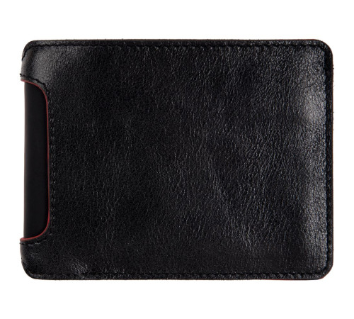 Портмоне Arrival, черное с красным