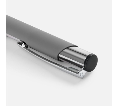Ручка шариковая Keskus Soft Touch, серая