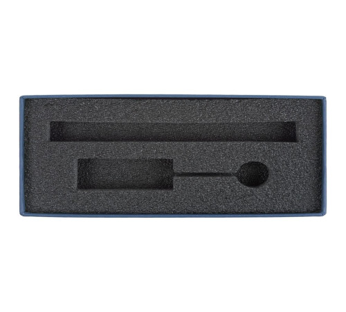 Коробка Notes с ложементом для ручки и флешки, синяя