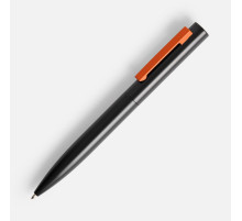 Ручка шариковая Inkolor, черная с оранжевым